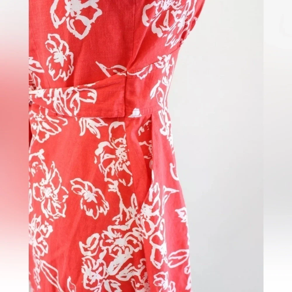 Sz 4 Free People A Thing Called Love Flo Blend Mini Dress Red Orange - Picture 6 of 14